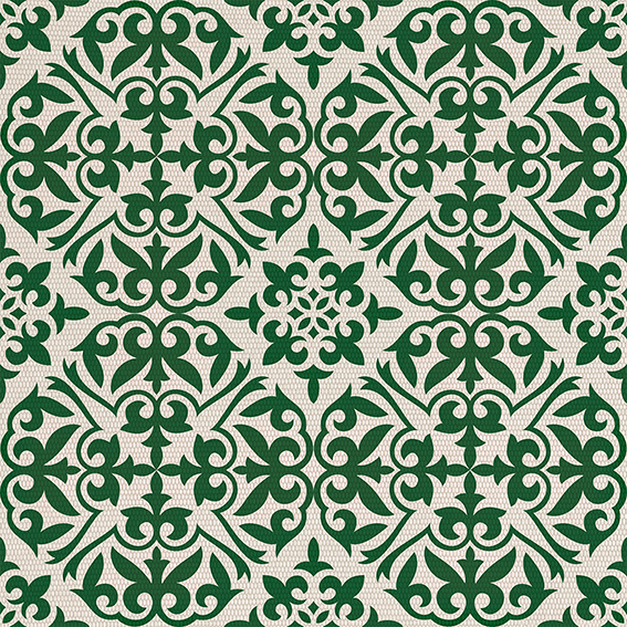 PRINTED GREEN LACE