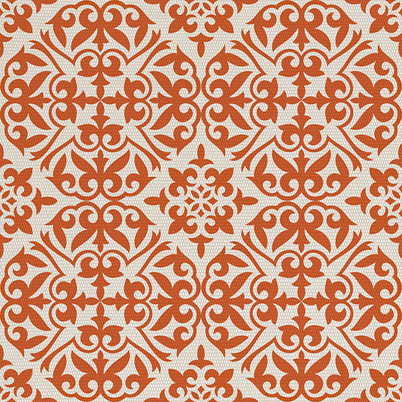 PRINTED ORANGE LACE