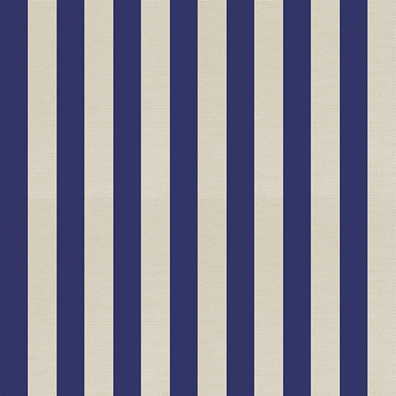 STRIPS 3,5CM BLEU #2d2e83 on CREAM COTON