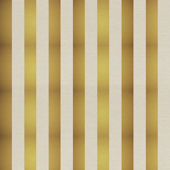 STRIPS 3,5CM GOLD on CREAM COTON