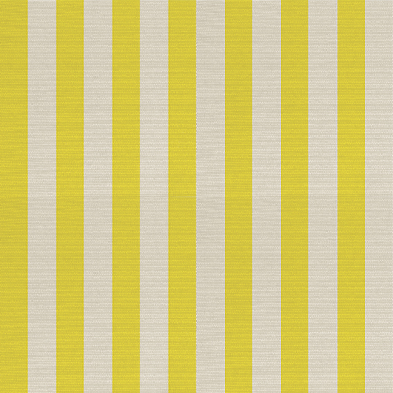 STRIPS 3,5CM YELLOW #FFFF00 on CREAM COTON